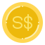 Singapore dollar icon 64x64
