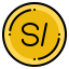 Peru currency icon 64x64