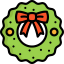 Christmas wreath icon 64x64