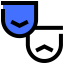 Theatre mask icon 64x64