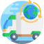 Recycling truck icon 64x64