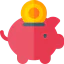 Piggy bank icon 64x64
