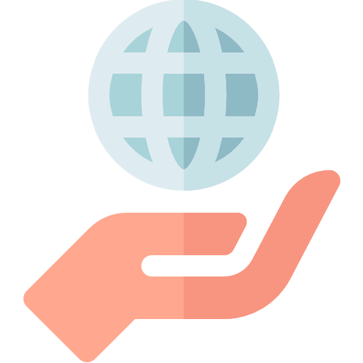 Globe grid icon