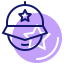 Police helmet icon 64x64