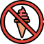 No ice cream icon 64x64