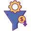 Sales funnel icon 64x64