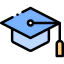 Graduation cap icon 64x64