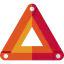Reflective triangle ícono 64x64
