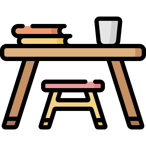 Camping table icon