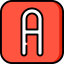 Letter a icon 64x64