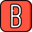 Letter b icon 64x64