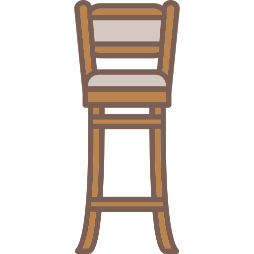 Bar stool icon