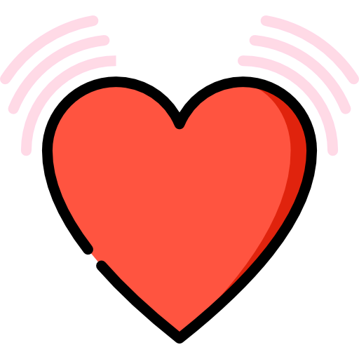 Heart beating icon