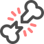 Сломанная кость иконка 64x64