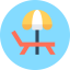 Sun umbrella ícono 64x64