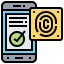 Fingerprint identification icon 64x64