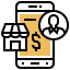 Online shopping icon 64x64