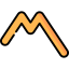 Line chart icon 64x64