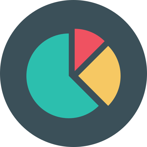 Pie graph icon