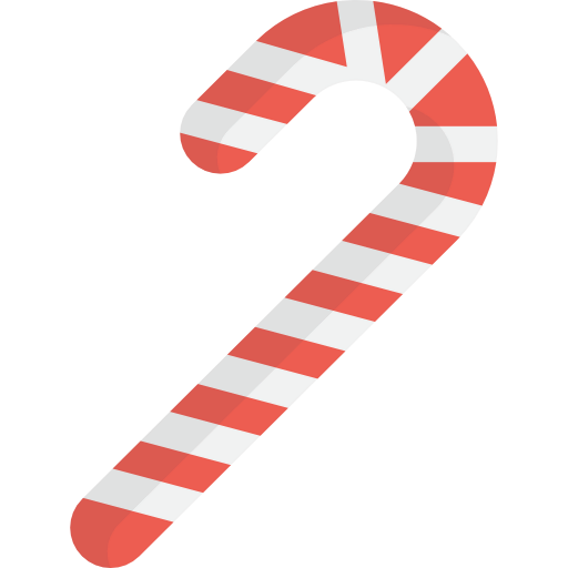 Candy cane icon