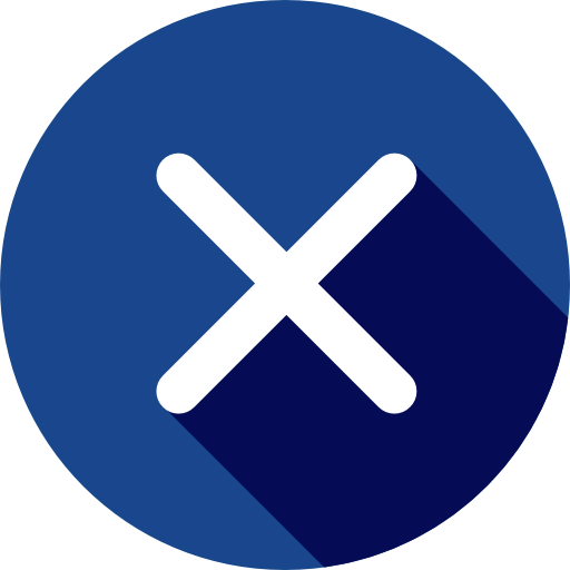 Cross button icon