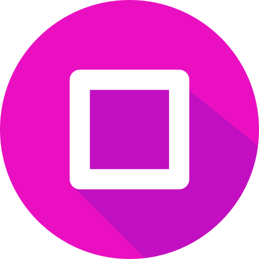 Square button icon