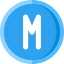 Letter m icon 64x64