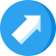 Diagonal arrow icon 64x64