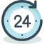 24 hours icon 64x64