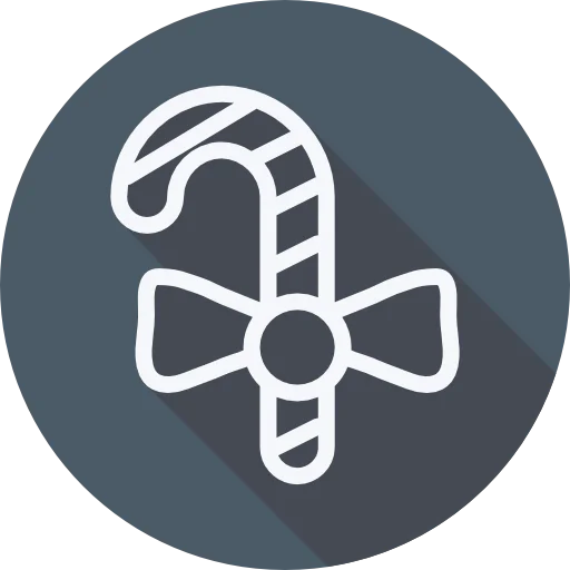 Candy cane icon