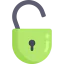Open padlock ícono 64x64