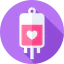 Blood transfusion icon 64x64