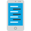 Texting phone icon 64x64