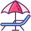 Beach chair ícono 64x64