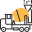 Concrete mixer icon 64x64