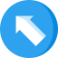 Diagonal arrow icon 64x64