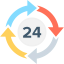 24 hours іконка 64x64