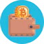 Биткойн-кошелек иконка 64x64
