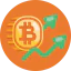 Cryptocurrencies growing up іконка 64x64