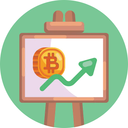 Bitcoin presentation icon