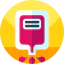 Blood transfusion icon 64x64