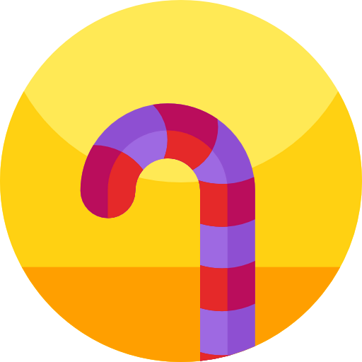 Candy cane icon