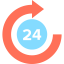 24 hours icon 64x64