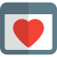 Heart shape icon 64x64