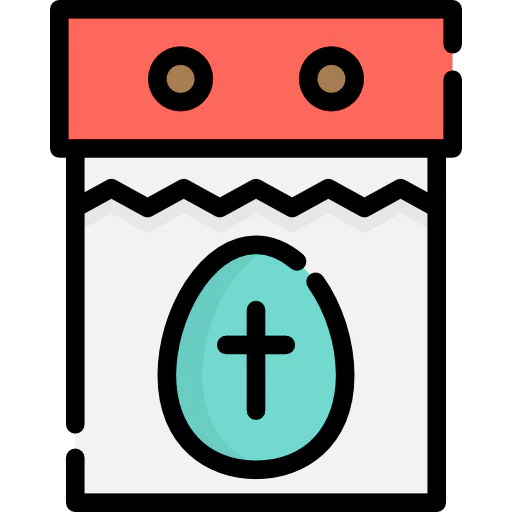 Easter day icon