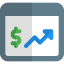 Line graph icon 64x64