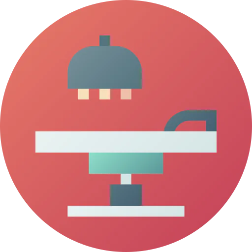Surgical table icon