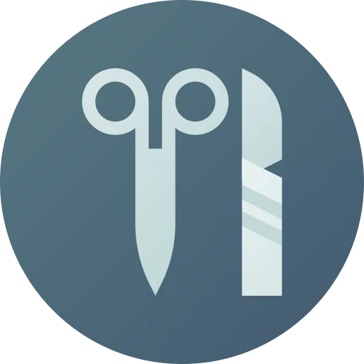 Surgery tools icon