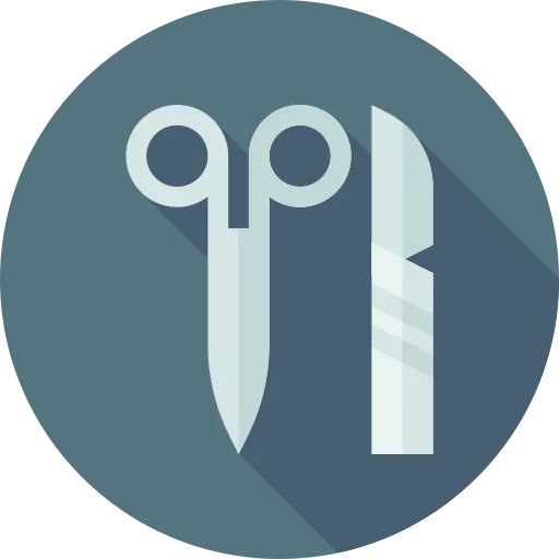 Surgery tools icon