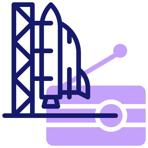 Rocket launch icon
